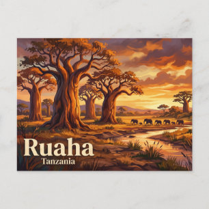 Ruaha National Park Tanzania Postcard