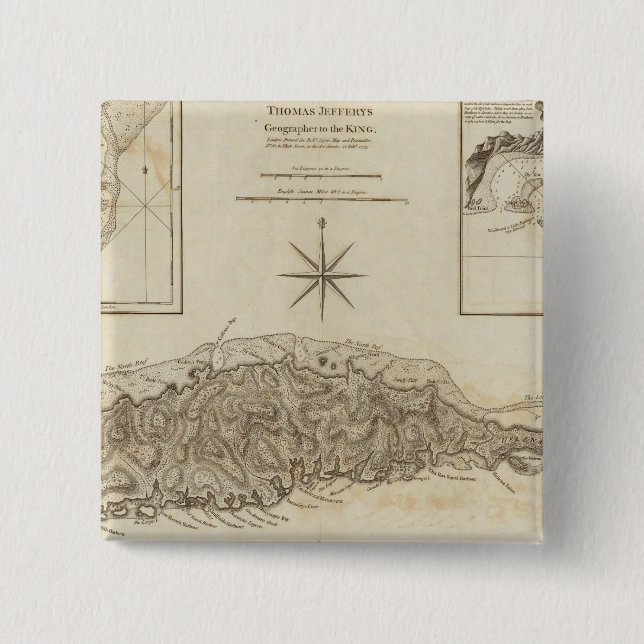 Ruatan or Rattan 15 Cm Square Badge (Front)