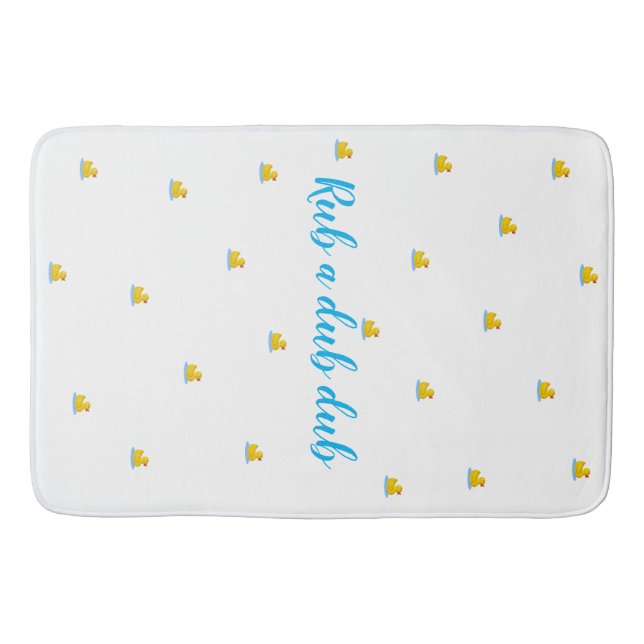 Rub A Dub Dub Bath Mat (Front)