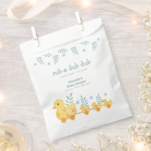Rub A Dub Dub Cherry Mummy Duck Baby Shower  Favour Bags