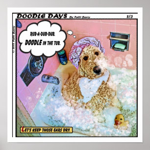 Rub-A-Dub-Dub Doodle Poster