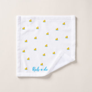 Rub A Dub Dub Duck Washcloth Wash Cloth