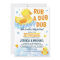 Rub a Dub Dub Rubber Duck Baby Shower Invitation