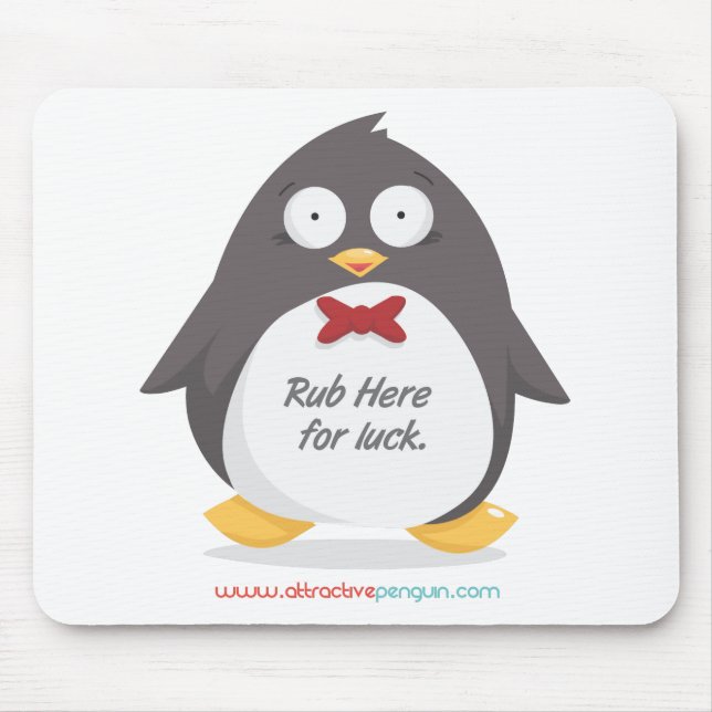 Rub a Penguin Mouse Mat (Front)