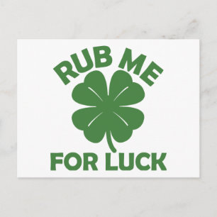 Rub Me For Luck Postcard