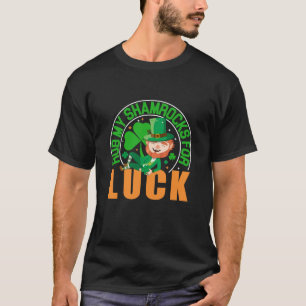 Rub My Shamrocks For Luck Funny St Patrick's Day T-Shirt
