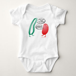 Rubber Band and Jelly Bean Funny Cute Kids Rhyme Baby Bodysuit