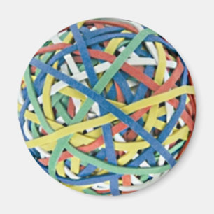 Rubber Band Ball Magnet