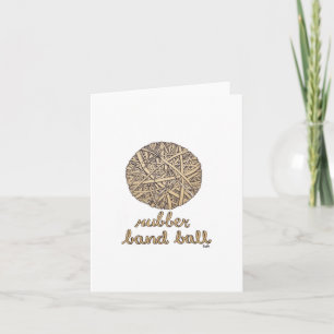 Rubber Band Ball Thank You Card