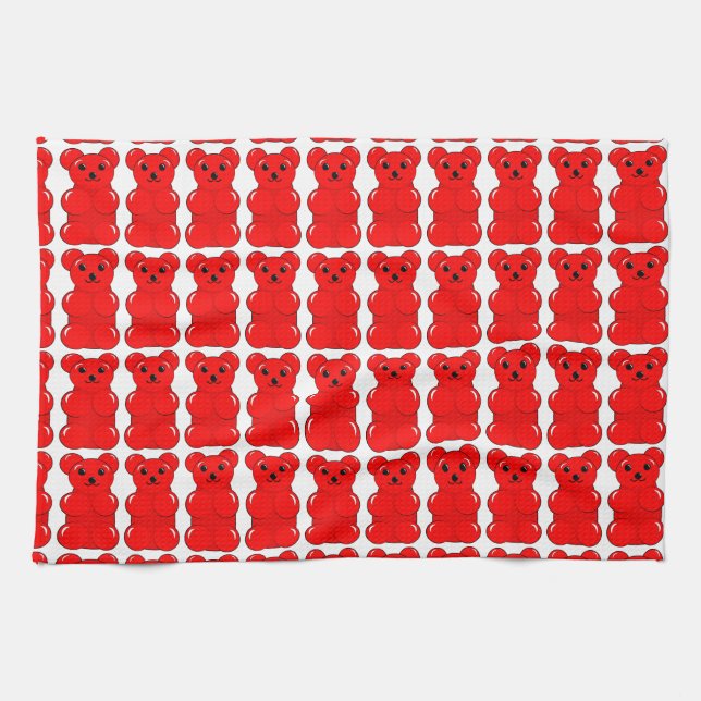 rubber bear tea towel (Horizontal)