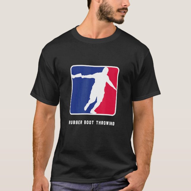 Rubber Boot Throw T-Shirt (Front)
