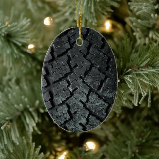 Rubber Car Truck Auto Tire Ceramic Tree Decoration