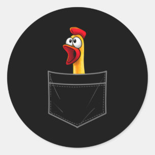 Rubber Chicken For Animal Chicken Classic Round Sticker
