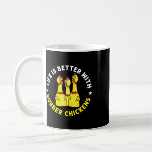 Rubber Chicken Game Funny Animals Toy Coffee Mug