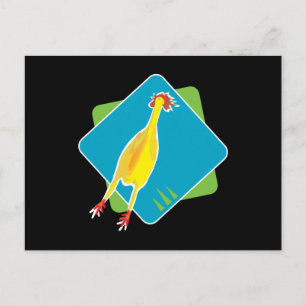 rubber chicken postcard