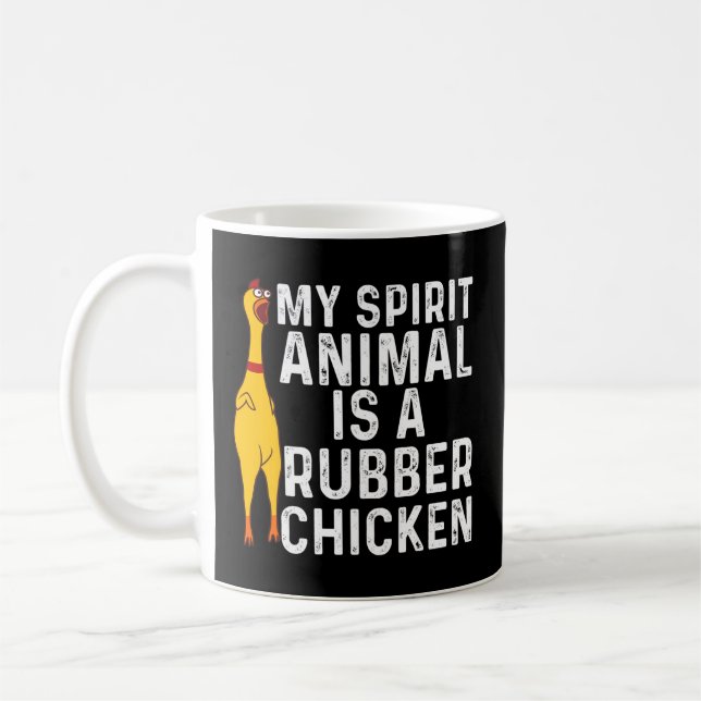 Rubber Chicken Rubber Chicken Coffee Mug (Left)
