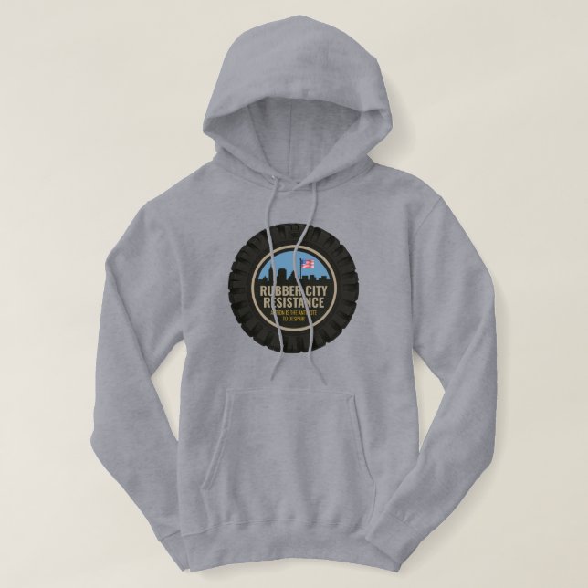 Rubber City Resistance Hoodie (Design Front)