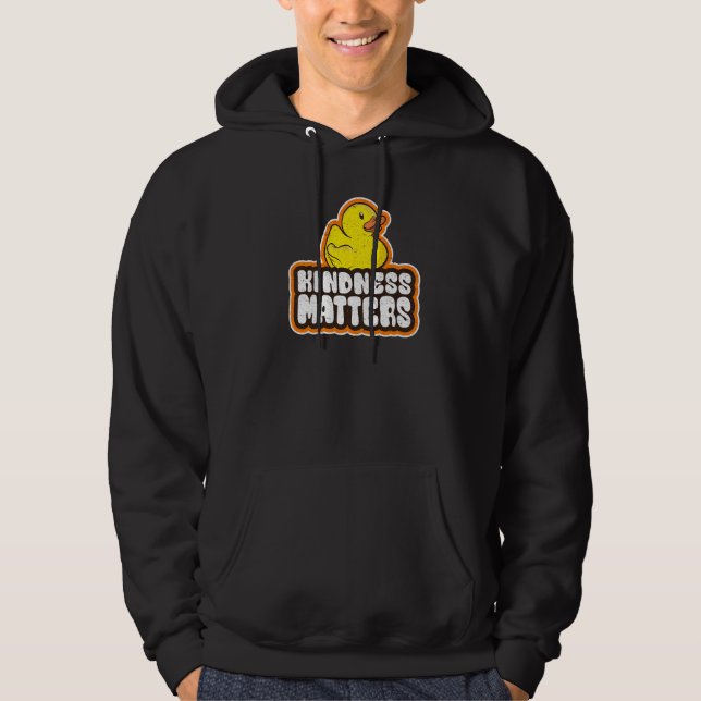 Rubber Duck Anti Bullying Rainbow Kindness Matters Hoodie (Front)