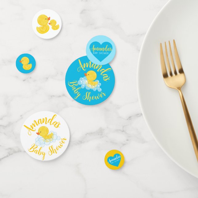 Rubber Duck Baby Shower Confetti (Group)