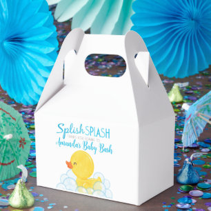 Rubber Duck Baby Shower Favor Boxes