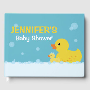 Rubber Duck Baby Shower Gender Neutral Guest Book