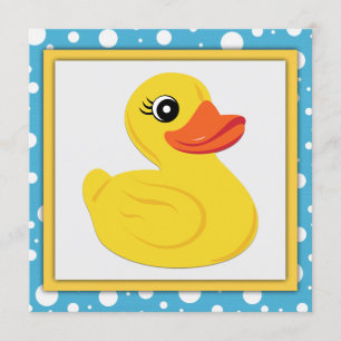Rubber Duck Baby Shower Invitation