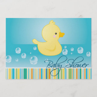 Rubber Duck Baby Shower Invite