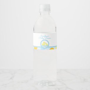 Rubber Duck Baby Shower Water Bottle Label
