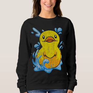 Rubber Duck  Bath Toy Duckie Duckling Cute Rubber  Sweatshirt