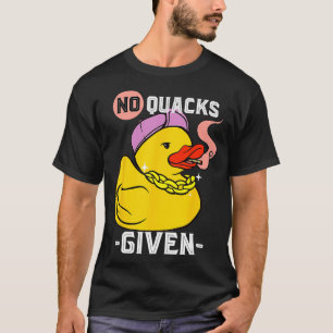 Rubber Duck Bling No Quacks Summer Party Duck Gang T-Shirt