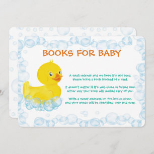 Rubber Duck Book for Baby Card