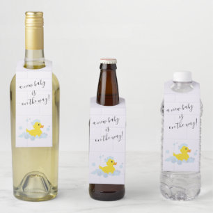 Rubber Duck Bottle Tag