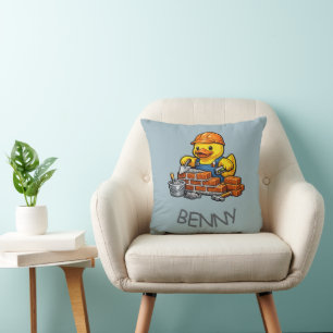 Rubber Duck Bricklayer Cushion