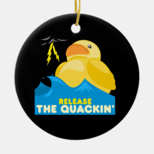 Rubber Duck Ceramic Tree Decoration