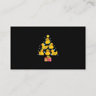 Rubber Duck Christmas Tree Duckie Quack Christmas Business Card