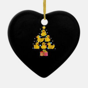 Rubber Duck Christmas Tree Duckie Quack Christmas Ceramic Tree Decoration