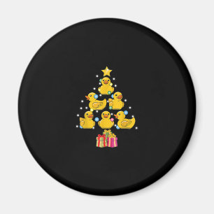 Rubber Duck Christmas Tree Duckie Quack Christmas Magnet