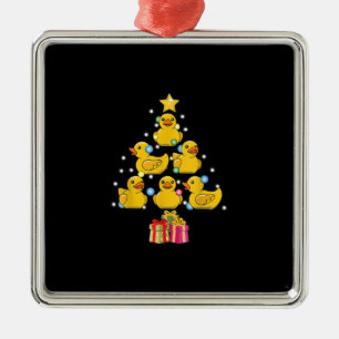 Rubber Duck Christmas Tree Duckie Quack Christmas Metal Tree Decoration