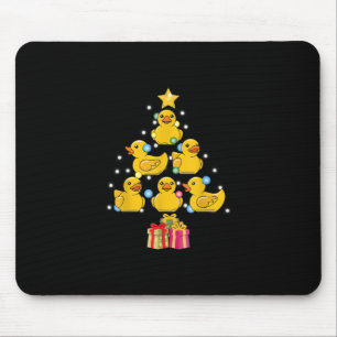 Rubber Duck Christmas Tree Duckie Quack Christmas Mouse Mat