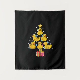Rubber Duck Christmas Tree Duckie Quack Christmas Tapestry