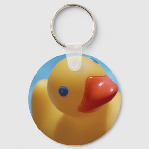 Rubber Duck Close-Up Key Ring