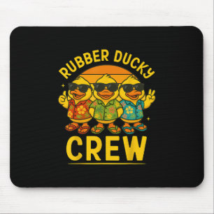 Rubber Duck Cruise Ship Family Hawaiian Island Tro Mouse Mat