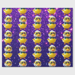 Rubber Duck Cute Charming Themed Inspired  Wrapping Paper