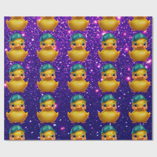 Rubber Duck Cute Charming Themed Inspired Wrapping Paper