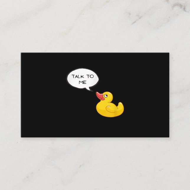 Rubber Duck Debugging Business Card (Front)