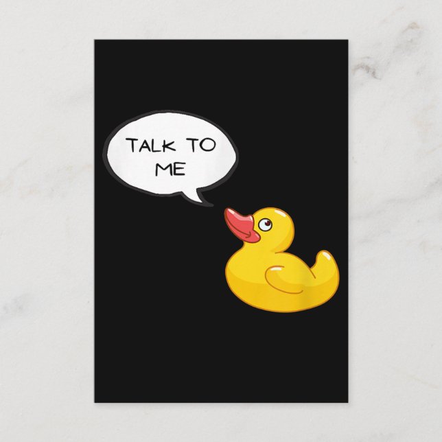Rubber Duck Debugging Enclosure Card (Front)