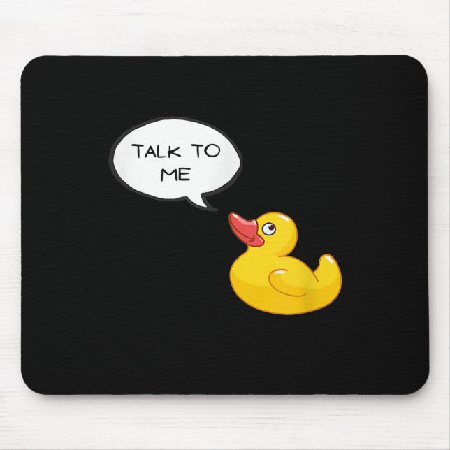 Rubber Duck Debugging Mouse Mat (Front)