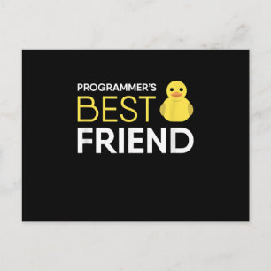 Rubber Duck Debugging Programmers Best Friend Invitation Postcard