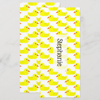 Rubber Duck Design Bookmark