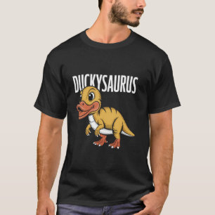 Rubber Duck Dinosaur Duck Dino T-Rex Funny Rubber T-Shirt